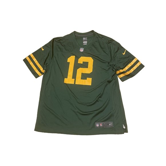 Nike NFL Green Bay Packers Aaron Rodgers 50’s Throwback Jersey Green Men’s
